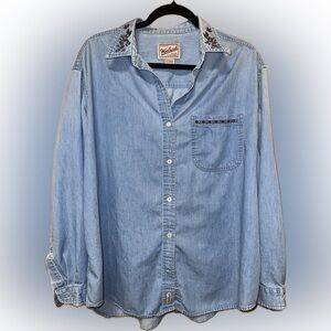 Woolrich Light Blue Casual Button Down Shirt